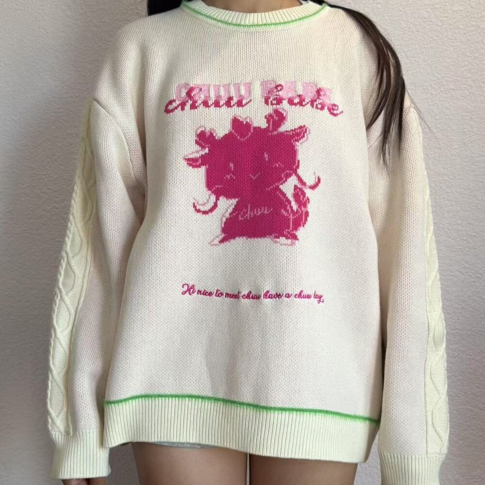 Chuu Oversized Chunky Knit Sweater